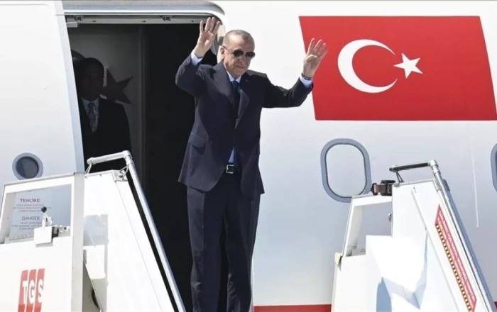 Erdoğan leads Turkish delegation to key Turkic states summit in Hungary