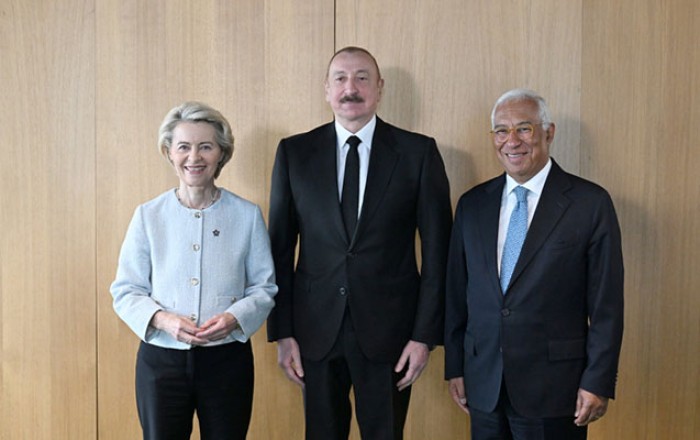 Prezident Antonio Koşta və Ursula fon der Lyayenlə görüşdü - Fotolar