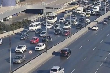 Bakının tıxaclı yolları açıqlanıb - SİYAHI