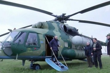 Putin's helicopter in the UAV attack zone