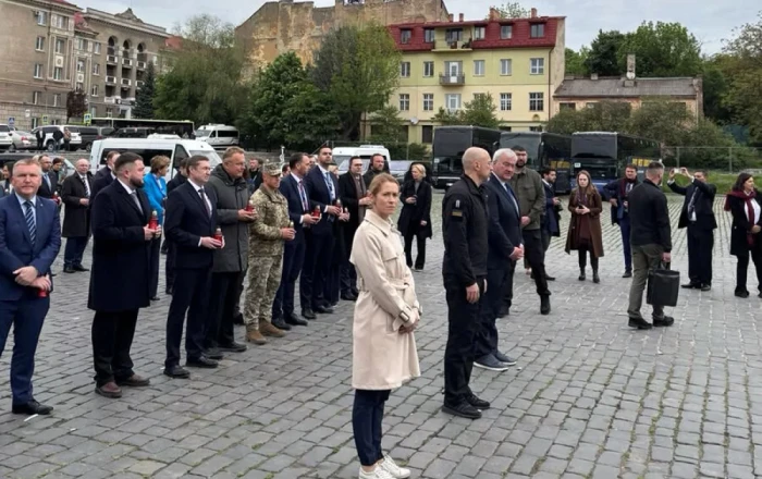 EU foreign ministers in Ukraine to mark Europe Day, pledge €1 billion in defence aid