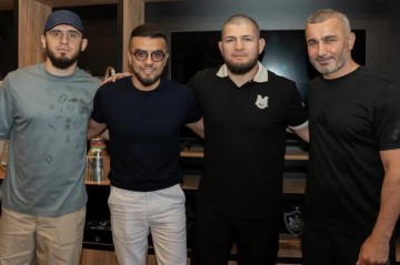 Həbib Nurmaqomedov Qurban Qurbanovla görüşdü -