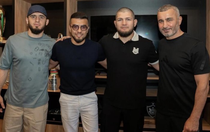 Həbib Nurmaqomedov Qurban Qurbanovla görüşdü -