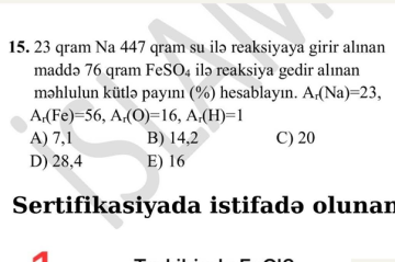 Sosial şəbəkədə yayılan suallardan imtahanda istifadə edilməyib - Rəsmi
