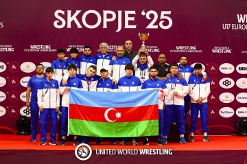 Azerbaijan freestyle wrestling team becomes European champion