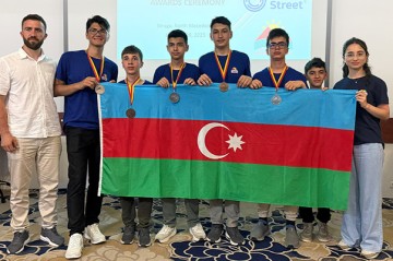 Məktəblilərimiz 5 medal qazandı - Fotolar