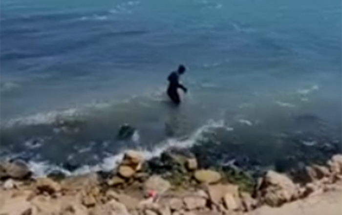 Şıx çimərliyində iki nəfər batıb - Video