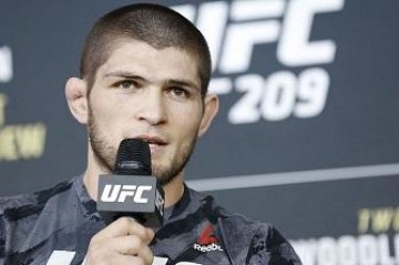 Khabib Nurmagomedov arrives in Baku for UFC event