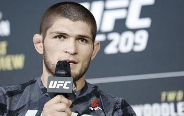 Khabib Nurmagomedov arrives in Baku for UFC event