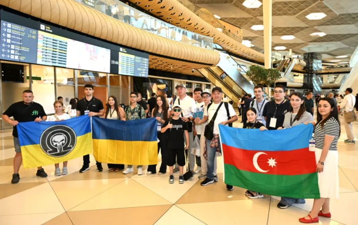 Ukrainian children arrive in Azerbaijan for rehabilitation program PHOTO