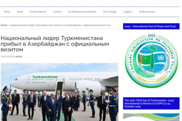 Turkmen media highlight Berdimuhamedov’s visit to Azerbaijan PHOTO