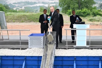 President Aliyev lays foundation for Khankandi railway, bus terminal complex PHOTO