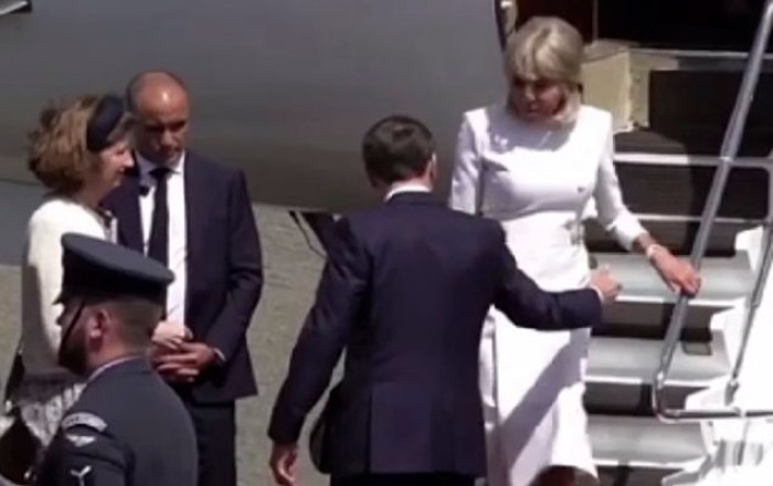 Makronun xanımı onu yenə pis vəziyyətdə qoydu -