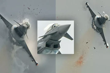 Photographer captures dramatic bird strike on Eurofighter jet in rare opportunity PHOTO