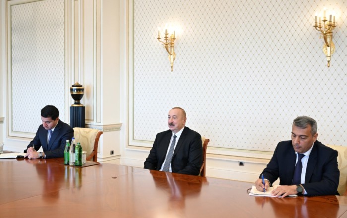 İlham Əliyev qəbul keçirdi -