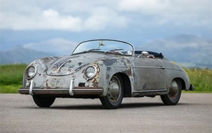 ABŞ-da tərk edilmiş 1955-ci ilin Porsche avtomobili tapılıb...