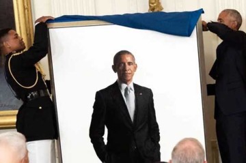 Obamanın portretini “gizli pilləkən”lərə köçürdü -