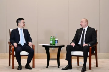 Azerbaijani president meets with heads of leading Chinese companies in Tianjin PHOTO