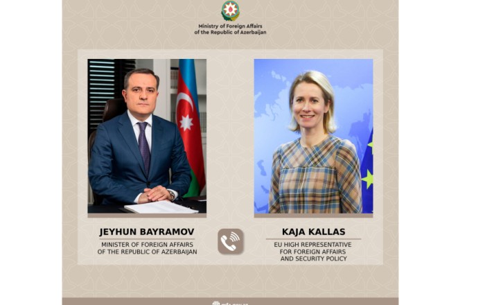 Azerbaijani FM, EU High Representative hold phone talk