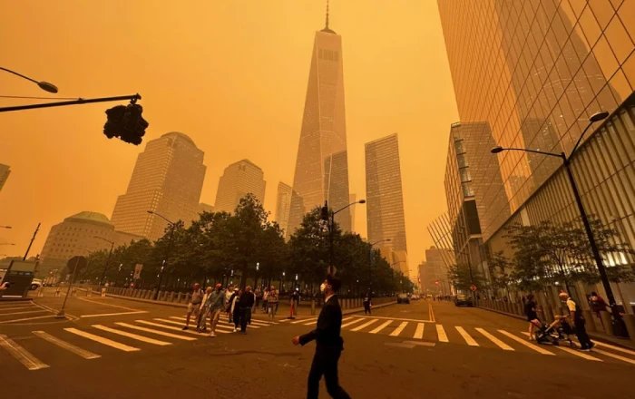 Media: Canada wildfires shroud US cities in hazardous smoke