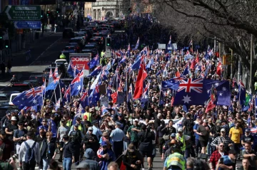Thousands join anti-immigration rallies across Australia