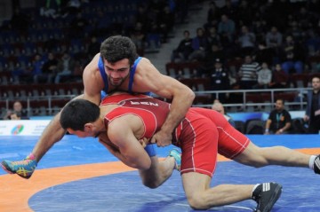 Азербайджанский борец в финале чемпионата мира