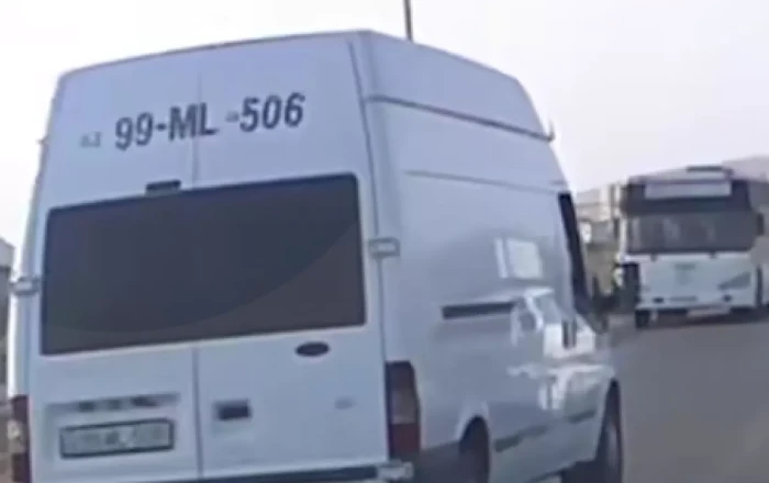 На автодороге Локбатан–Гобу задержан автохулиган на Ford Transit