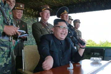 Kim Jong Un observes test of North Korea’s advanced anti-aircraft missiles