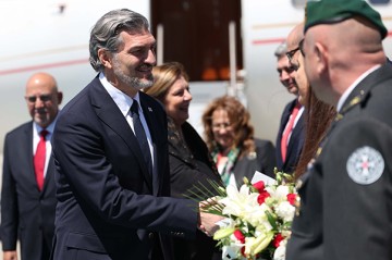 Türkiyəyə ilk rəsmi səfərini etdi - Fotolar