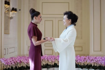 Azerbaijan, China first ladies take part in SCO Plus river excursion Photo
