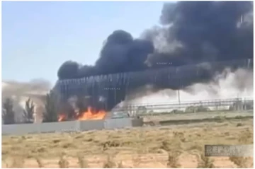 Fire breaks out at cardboard factory in Sumgayit, Azerbaijan