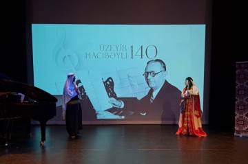 Performances from the opera “Leyli and Majnun” staged in The Hague