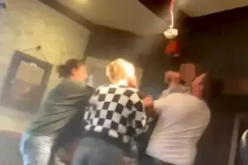 Two injured as chunks of ceiling fall on British Toby Carvery diners VIDEO