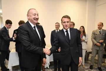 Azerbaijani president meets French counterpart in Copenhagen PHOTO
