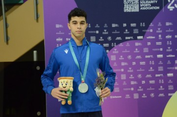 Azerbaijani swimmer claims silver medal at Islamic Solidarity Games