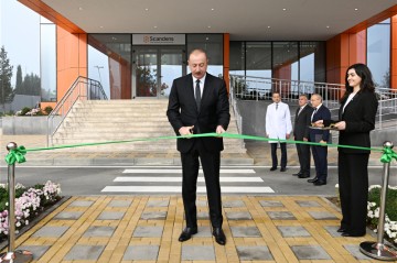 Президент Ильхам Алиев принял участие в открытии предприятия по производству лекарственных препаратов - ФОТО