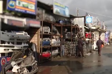 “Təkər bazarı”nda artıq söküntü işləri gedir - Video
