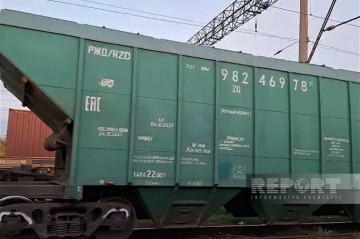 Очередной состав с российским зерном для Армении прибыл на ж/д станцию Бёюк-Кясик - ОБНОВЛЕНО