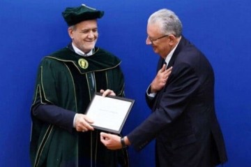 Pezeshkian awarded an honorary doctorate in Kazakhstan
