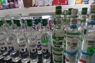 Astarada marketdə saxta alkoqollu içkilər aşkarlandı