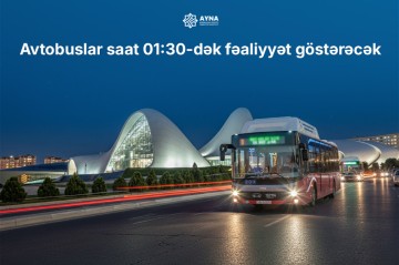 В Баку продлили время работы регулярных маршрутов в новогоднюю ночь