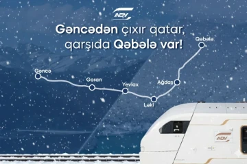 Sabahdan Gəncə-Qəbələ-Gəncə qatarı fəaliyyətə başlayır