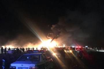 Ballistic missile launcher explodes in Iran - Video