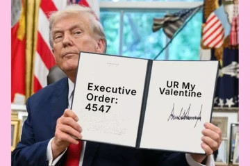 White House shares Valentine’s day cards featuring political jabs Photo