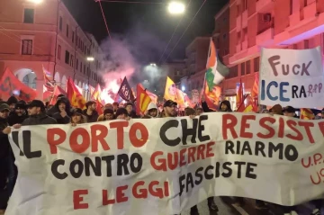 Mediterranean port unions rally against war-economy funding PHOTO
