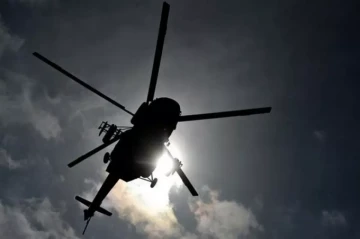 Army helicopter goes down in central Iran video