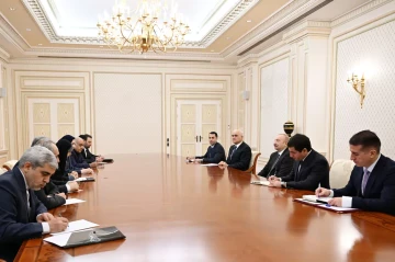 President Aliyev receives Iranian delegation led by Minister of Roads and Urban Development PHOTO