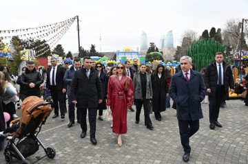 Alena Aliyeva visits Novruz fair
