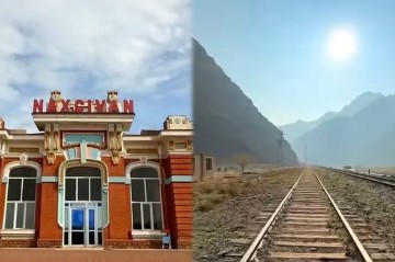 Naxçıvan MR-də dəmir yolu xəttinin yenidən qurulması davam edir -
