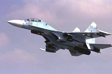 Russian Su-30 fighter jet crashes over Crimea